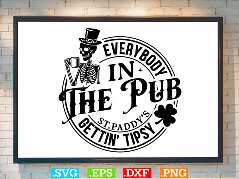 Everybody From The Club Gettin Tipsy Gift T-shirt Design SVG Creativeart88 