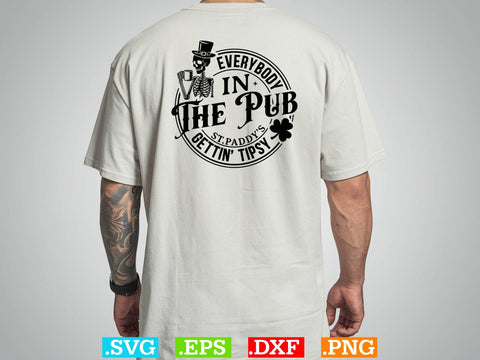 Everybody From The Club Gettin Tipsy Gift T-shirt Design SVG Creativeart88 