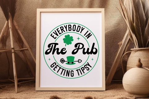 Everybody In The Pub Getting Tipsy Sign SVG Design SVG Regulrcrative 