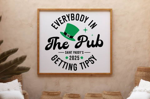Everybody In The Pub Getting Tipsy Sign SVG Design SVG Regulrcrative 