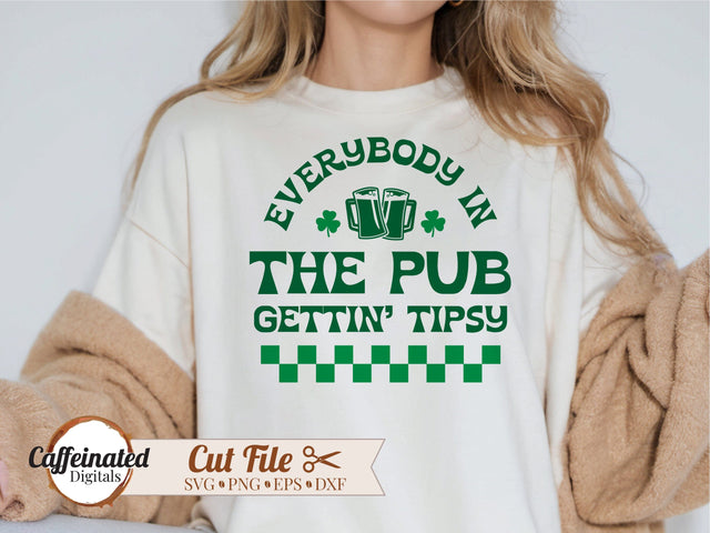 Everybody In The Pub Getting Tipsy SVG Caffeinated SVGs 