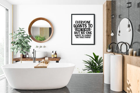 Everyone wants to change the world SVG Design SVG Designangry 