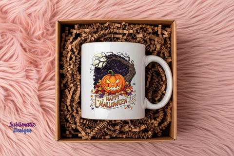 Evil Pumpkin Happy Halloween PNG Sublimation Sublimatiz Designs 