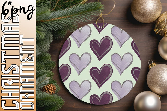 Exceptional circle designs for beautiful keychains, inspire your projects., Heart Sublimation HoodArtCraft 