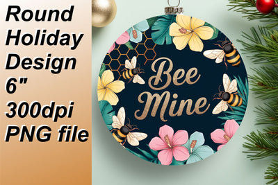 Exceptional circle PNG files for unique keychains, craft with ease., Bee Sublimation HoodArtCraft 