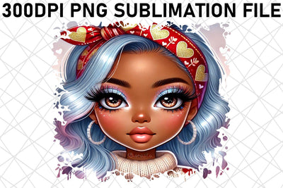 Exceptional PNG files for children’s toys, unique gifts! , Love Girl Sublimation afrosvg 