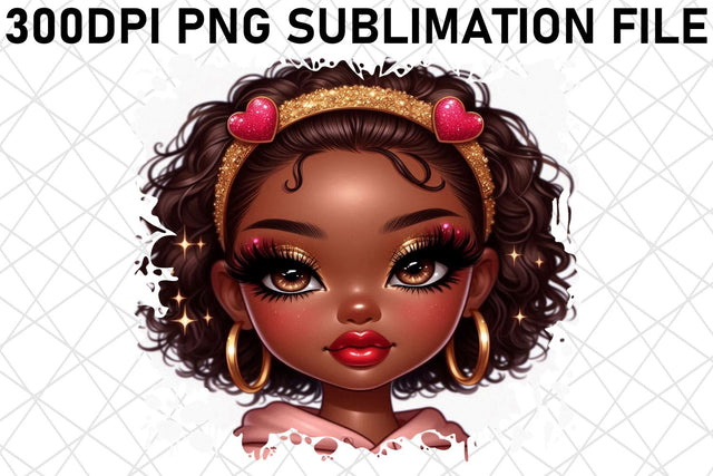 Exceptional PNG prints for keepsake boxes, cherish memories! , Love Girl Sublimation afrosvg 