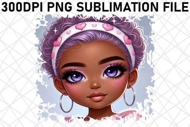 Exceptional PNG quality, ready for instant download! , Love Girl Sublimation afrosvg 