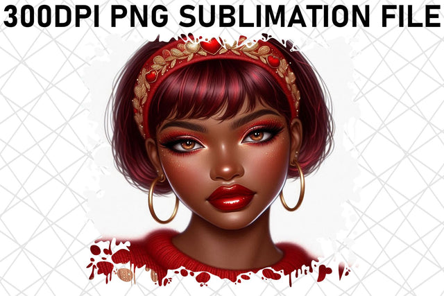 Exceptional PNG templates for sewing projects, create with flair! , Love Girl Sublimation afrosvg 