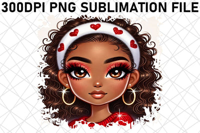 Exceptional quality PNG, designed for your projects! , Love Girl Sublimation afrosvg 