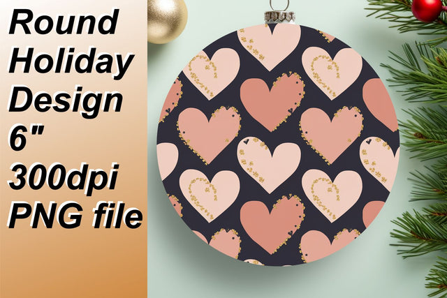 Exceptional round designs for fun keychains, ideal for gifting., Heart Sublimation HoodArtCraft 