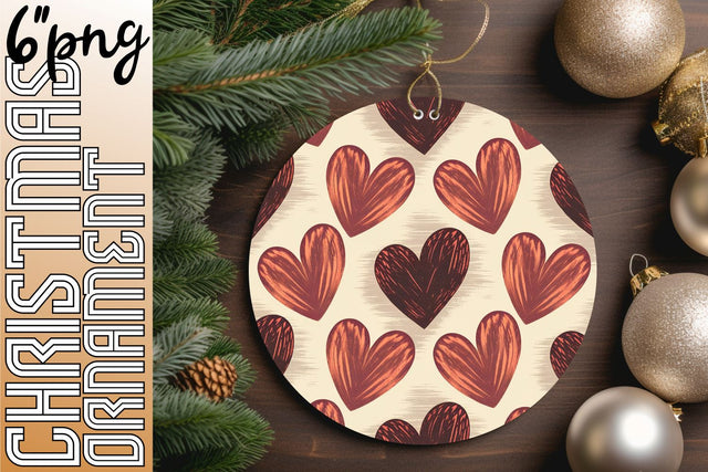 Exceptional round PNG files for beautiful keychains, craft with ease., Heart Sublimation HoodArtCraft 