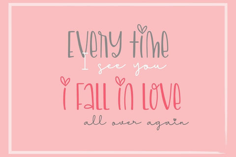 Excites Valentine - Font Duo Font AnningArts Design 