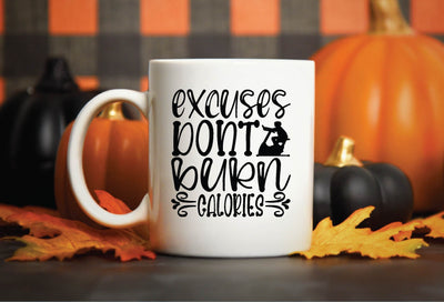 excuses dont burn calories svg t shirt design SVG sk.swapon Roy 