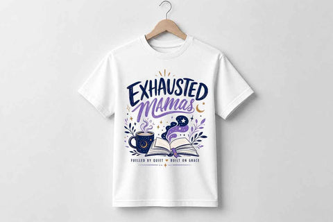 Exhausted Mama PNG Christian Mom Sublimation Digital Download SVG BillahCrafts 