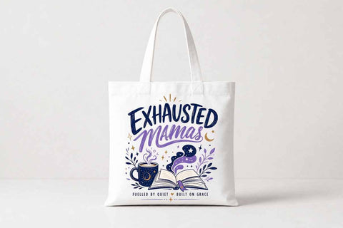 Exhausted Mama PNG Christian Mom Sublimation Digital Download SVG BillahCrafts 