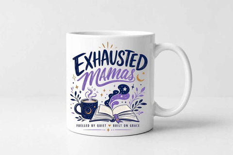 Exhausted Mama PNG Christian Mom Sublimation Digital Download SVG BillahCrafts 