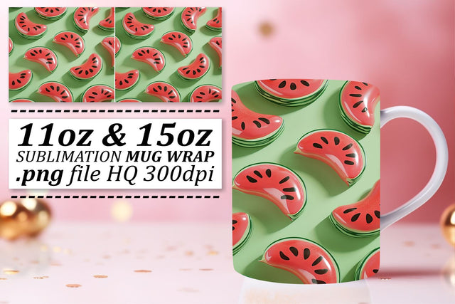 Exotic Delight Mug Design: Sublimated Citrus Fun Sublimation afrosvg 