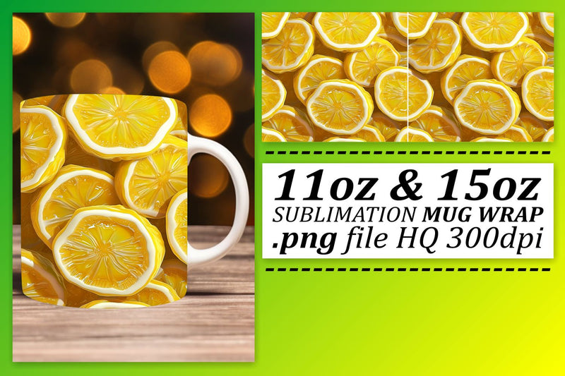 Exotic Fruit Pattern Mug Art: Sublimated Bliss Sublimation afrosvg 
