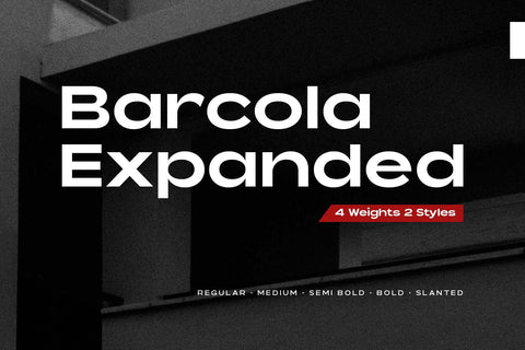 Expanded Sans – Barcola Font Arterfak Project 