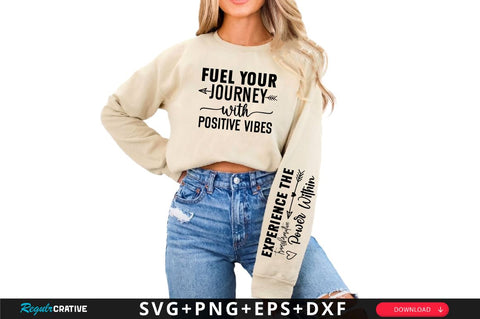 Experience the transformative power within Sleeve SVG Design, Inspirational sleeve SVG, Motivational Sleeve SVG Design, Positive Sleeve SVG SVG Regulrcrative 