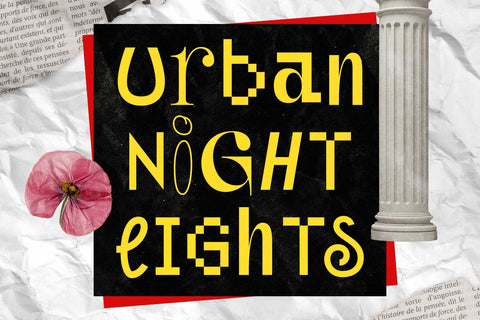 Experimental Mixed Font – Unpopular Montage Font Arterfak Project 