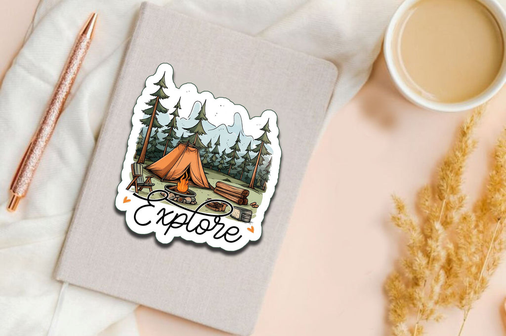 Explorative Sticker Explore Sticker Design - So Fontsy