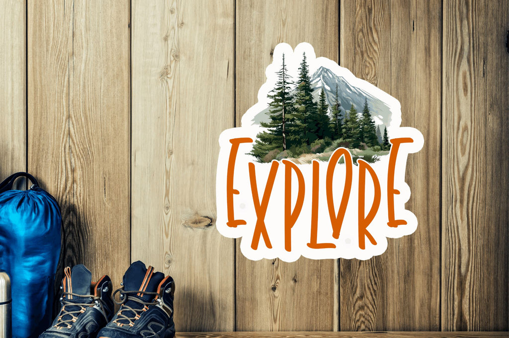 Go Explore Sticker Explore Sticker Design - So Fontsy