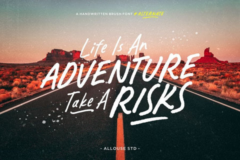 Explorebrush Font Allouse.Studio 