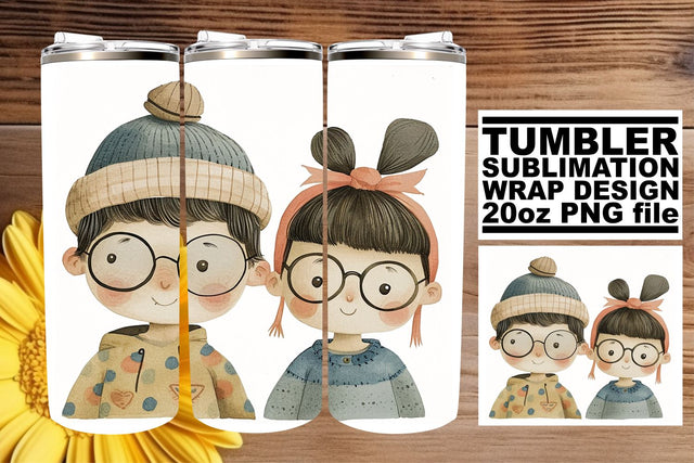 Expressive Boho Children Sublimation Tumbler Wraps Sublimation afrosvg 