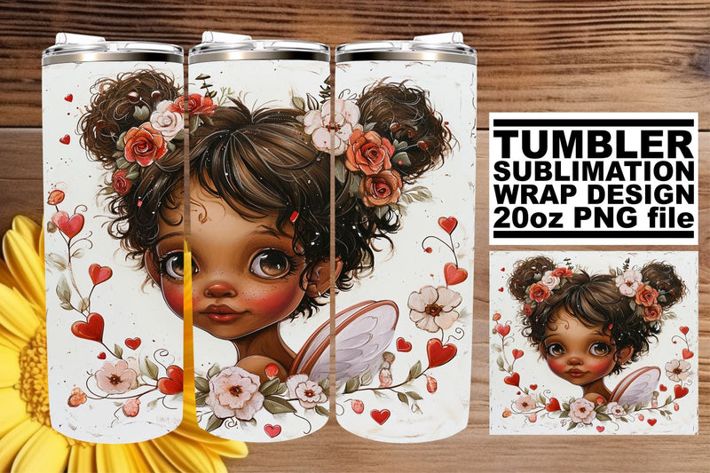 Expressive Love Themes on 20oz Wraps Sublimation afrosvg 