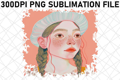 Expressive Portrait Art PNG Design - Sublimation Sublimation afrosvg 