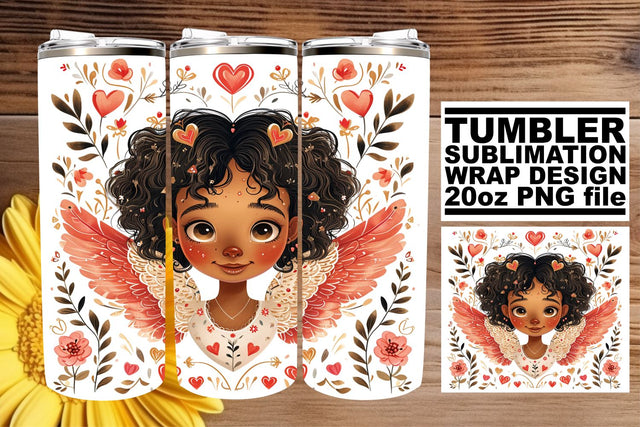 Expressive Valentine's Day Art for Tumblers Sublimation afrosvg 