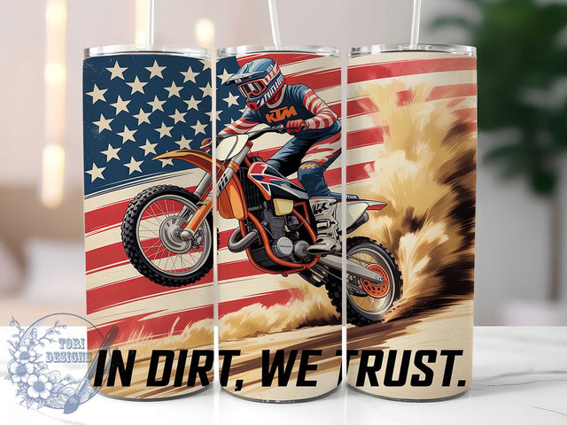 Extreme Motocross Racing Tumbler, Dirt Bike Present, Racing Rider Design, Motorcycle Sport Cup, Off Road Gift, Extreme Sport Drinkware, Sublimation Template Sublimation ToriDesigns 