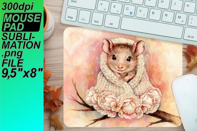 Eye-catching mouse mat design, perfect for any workspace! , Animals Sublimation HoodArtCraft 