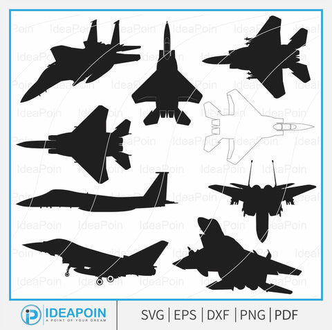 F-15 Eagle svg, F-15 Eagle Fighter Jet svg, F15 Eagle Jet Fighter Aircraft silhouette svg, F-15 Fighter Aircraft SVG, F-15 Eagle Clipart, F15 Military Aircraft cut file SVG Dinvect 