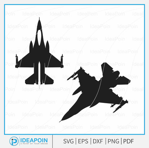 F-16 Fighting Falcon svg, F-16, F16 car decal, Warbird svg, F-16 USAF Military Plane, F-16 Falcon Clipart, F16 Isolated vector plane, Military Air Craft SVG Dinvect 