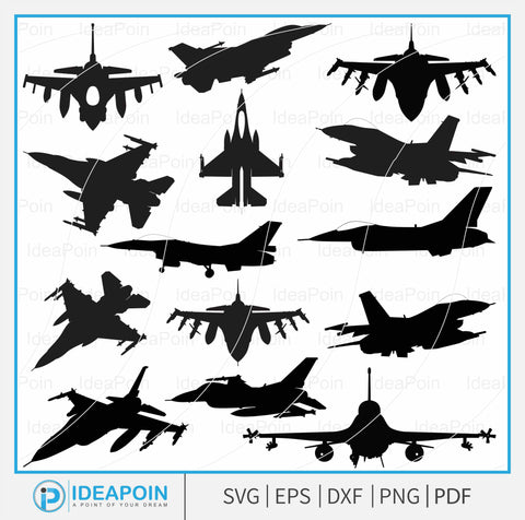 F-16 Fighting Falcon svg, F-16, F16 car decal, Warbird svg, F-16 USAF Military Plane, F-16 Falcon Clipart, F16 Isolated vector plane, Military Air Craft SVG Dinvect 