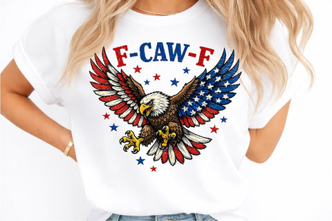 F-Caw-F Funny Patriotic Eagle USA Png Sublimation designmaster24 