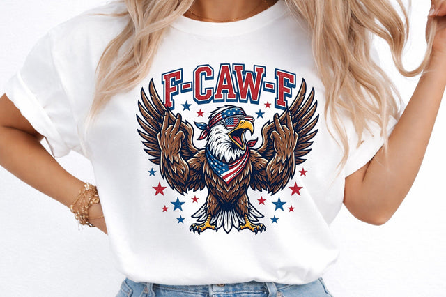 F-Caw-F Funny Patriotic Eagle USA Png SVG designmaster24 