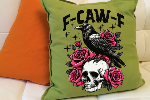 F-Caw-F PNG| Spooky Bird Halloween Sublimation Png. Sublimation CosmosFineArt 