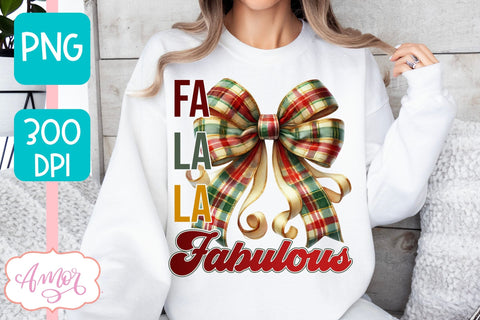 Fa la la fabulous sublimation | Christmas season PNG design Sublimation Amorclipart 