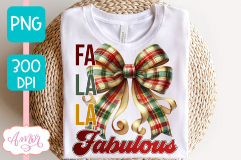 Fa la la fabulous sublimation | Christmas season PNG design Sublimation Amorclipart 