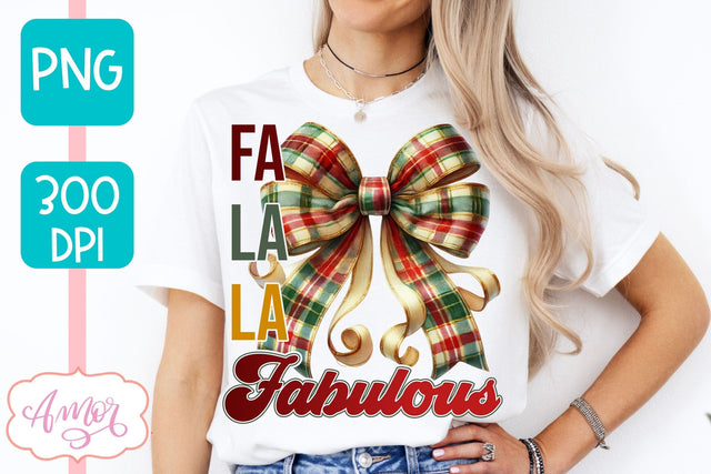 Fa la la fabulous sublimation | Christmas season PNG design Sublimation Amorclipart 