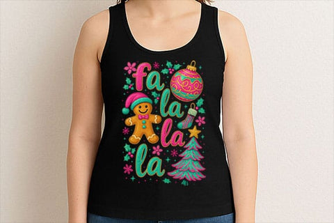 Fa La La La Christmas PNG Cute SVG BillahCrafts 