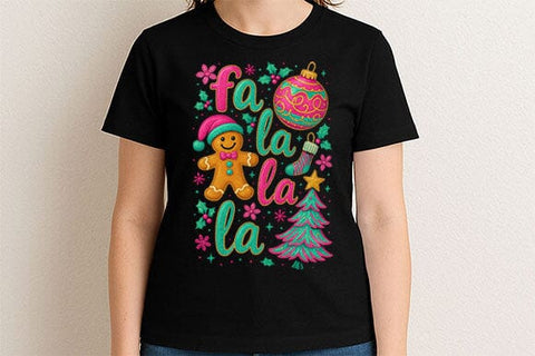 Fa La La La Christmas PNG Cute SVG BillahCrafts 