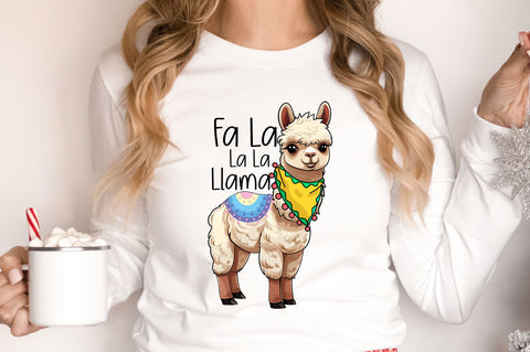 Fa la la la la llama png design Sublimation Regulrcrative 