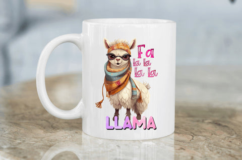 Fa la la la la llama Sublimation Design Sublimation Regulrcrative 