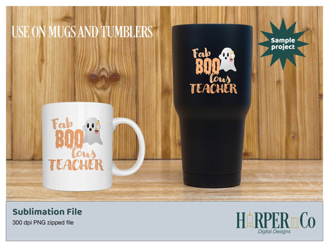 Fab Boo lous teacher SVG PNG Cut EPS File SVG HarperNCo 