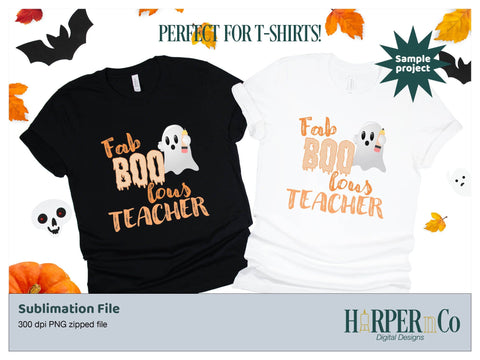 Fab Boo lous teacher SVG PNG Cut EPS File SVG HarperNCo 